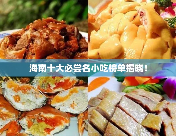 海南十大必嘗名小吃榜單揭曉！