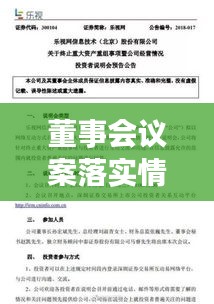 董事會議案落實情況的深度剖析與探討