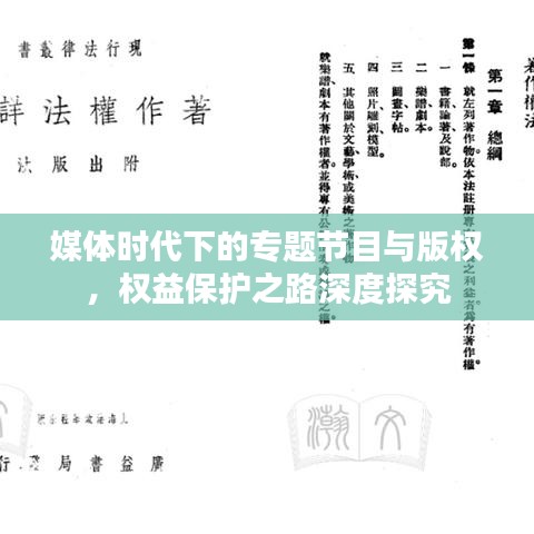 媒體時代下的專題節(jié)目與版權，權益保護之路深度探究