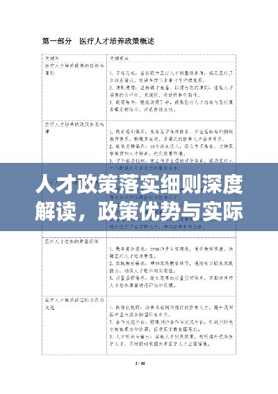人才政策落實(shí)細(xì)則深度解讀，政策優(yōu)勢與實(shí)際操作指南