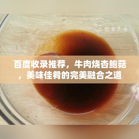 百度收錄推薦，牛肉燒杏鮑菇，美味佳肴的完美融合之道