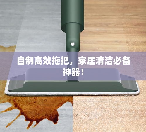 自制高效拖把，家居清潔必備神器！
