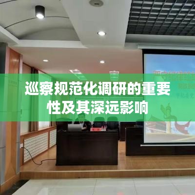 巡察規(guī)范化調(diào)研的重要性及其深遠(yuǎn)影響
