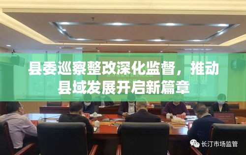 縣委巡察整改深化監(jiān)督，推動(dòng)縣域發(fā)展開(kāi)啟新篇章