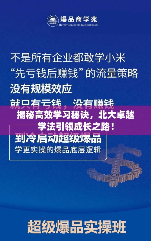 揭秘高效學(xué)習(xí)秘訣，北大卓越學(xué)法引領(lǐng)成長之路！
