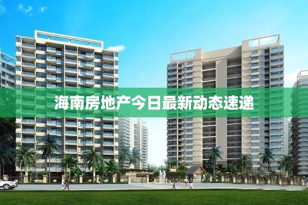 海南房地產(chǎn)今日最新動態(tài)速遞