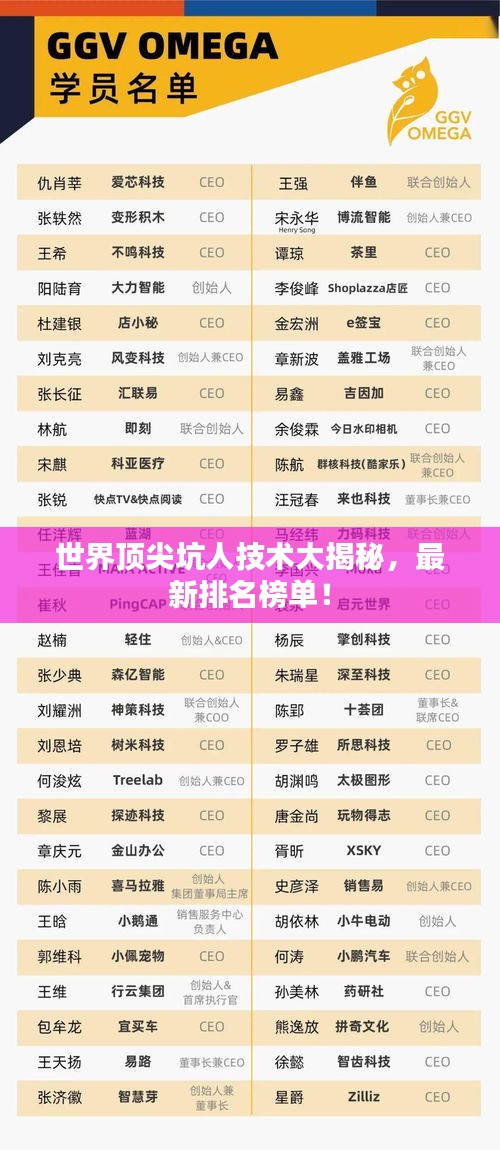 世界頂尖坑人技術(shù)大揭秘，最新排名榜單！