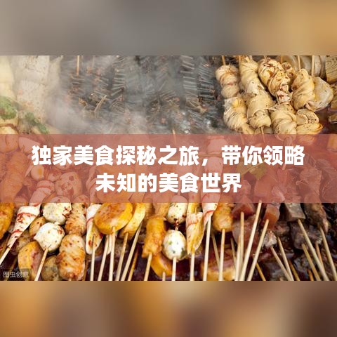 獨家美食探秘之旅，帶你領略未知的美食世界