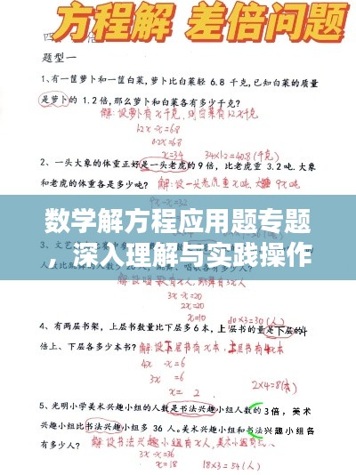數(shù)學(xué)解方程應(yīng)用題專題，深入理解與實踐操作全攻略