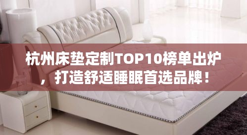 杭州床墊定制TOP10榜單出爐，打造舒適睡眠首選品牌！