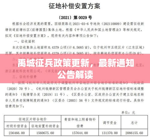 禹城征兵政策更新，最新通知公告解讀