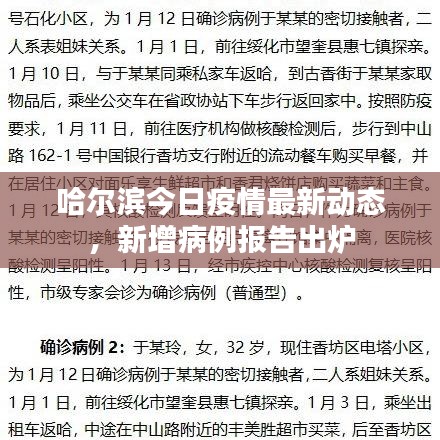 哈爾濱今日疫情最新動態(tài)，新增病例報告出爐