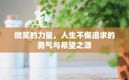 微笑的力量，人生不懈追求的勇氣與希望之源