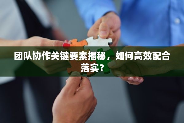 團(tuán)隊(duì)協(xié)作關(guān)鍵要素揭秘，如何高效配合落實(shí)？