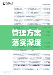 管理方案落實(shí)深度剖析，實(shí)施情況與成效探究