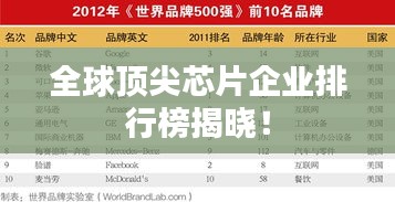 全球頂尖芯片企業(yè)排行榜揭曉！
